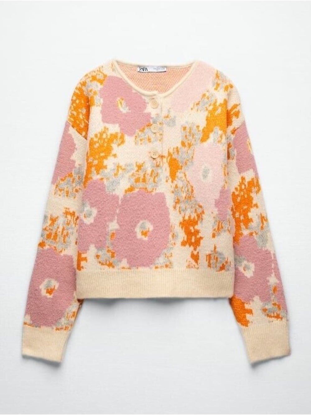 ZARA Floral Sweater - Picture 5 of 13